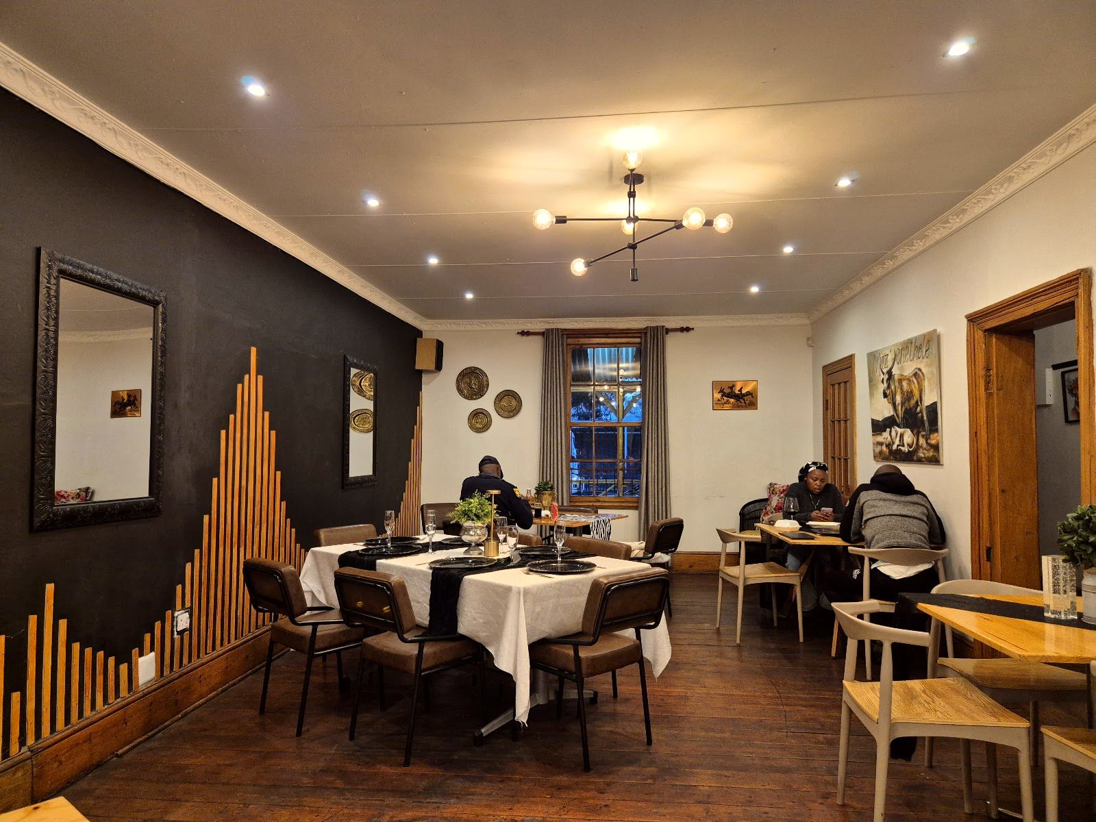 The dining room